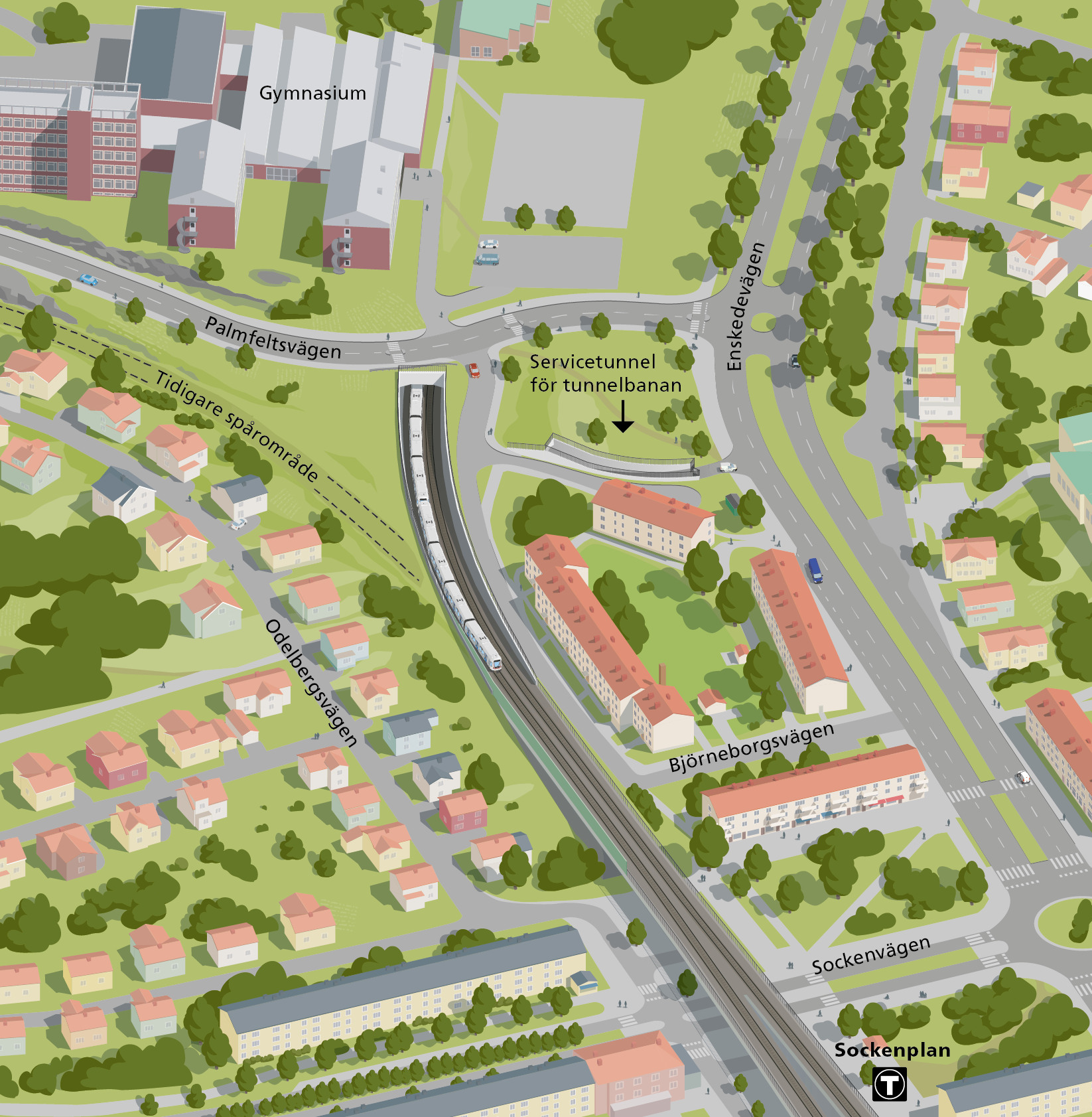 Framtidens Sockenplan - Nya Tunnelbanan