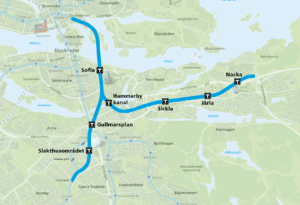 Tunnlar och nya stationer på en karta.