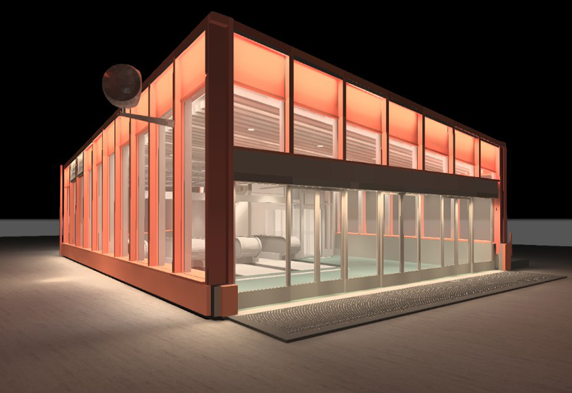 Skissbild på tunnelbanestation Hammarby kanal