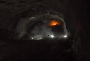 Sprängning i tunnel