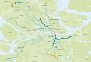 Karta som visar var det ligger nya spår.
