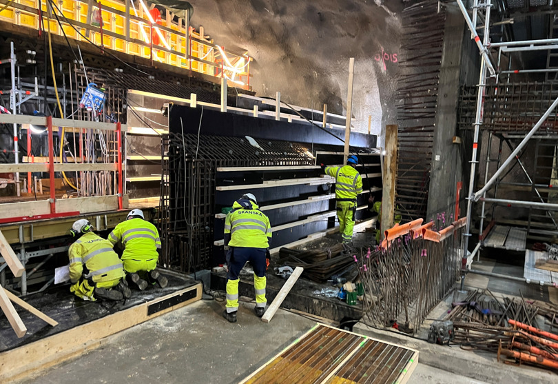 Bygge av form och armering 
